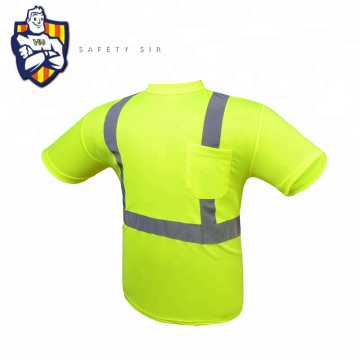 Stripe Safety Work tragen 100% Polyester Slim Fit Reflective Polo Shirts